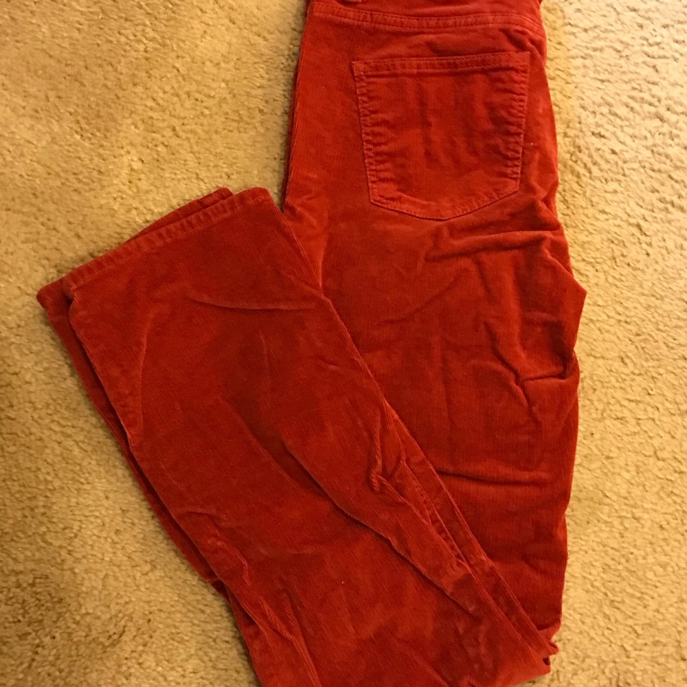 Rust colored corduroy pants Talbots 4P